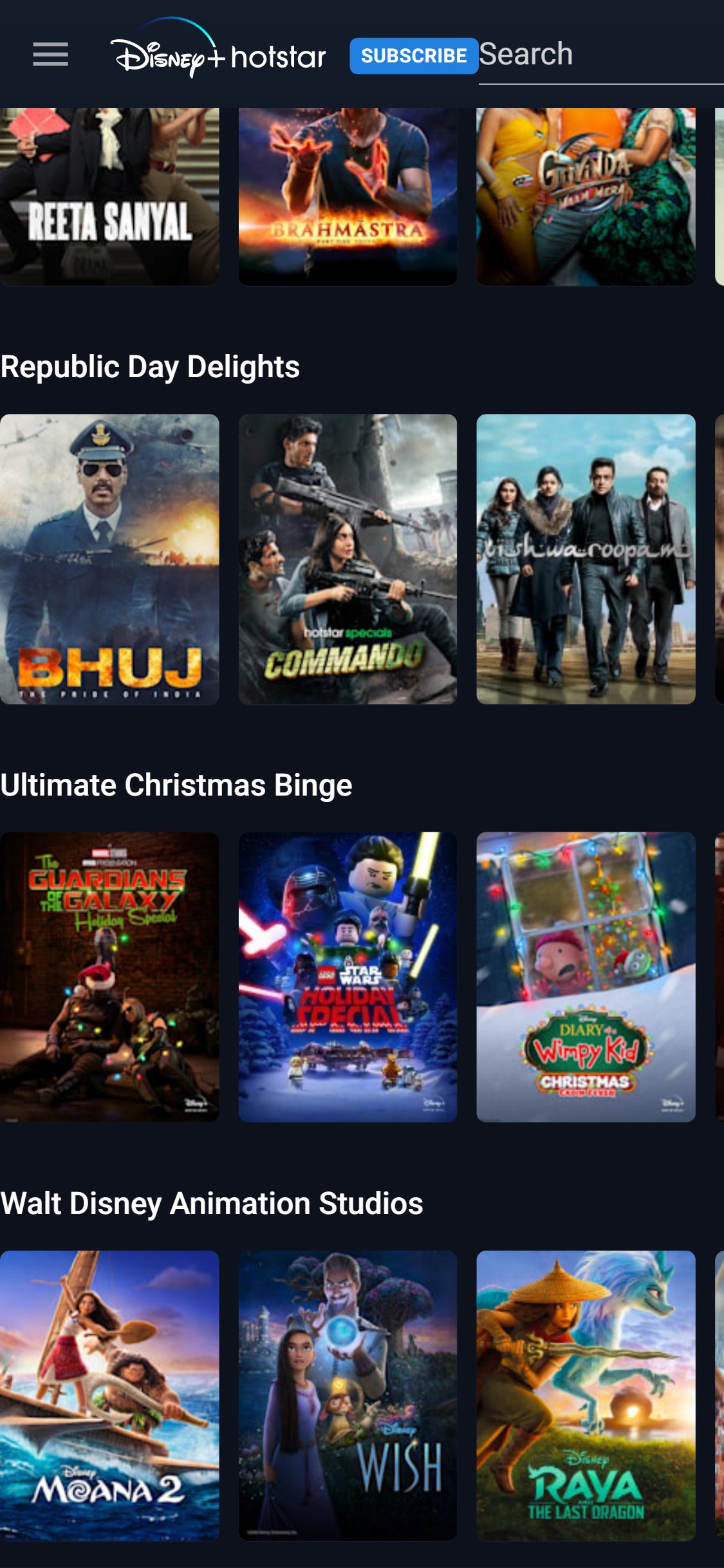 Disney+ Hotstar — Mobile