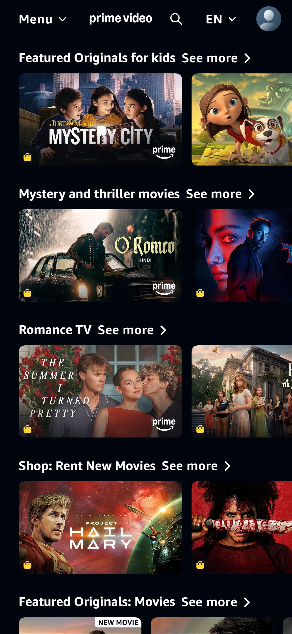 Amazon Prime Video — Mobile
